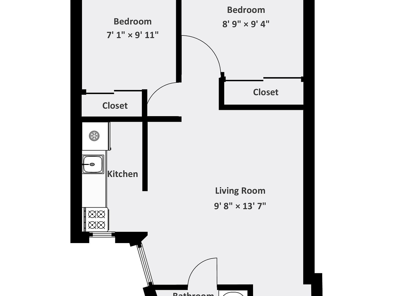 Bright Two-Bedroom Upper East Side Apartment with Hardwood Floors
